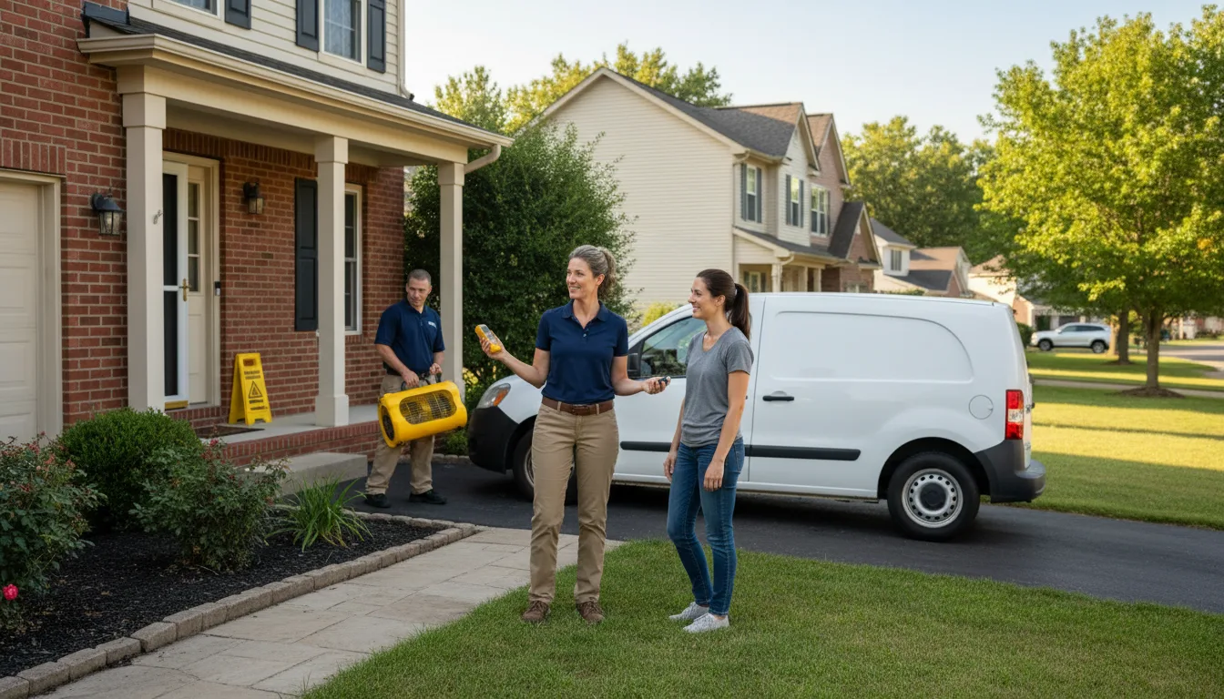 Water restoration image for Dehumidification And Cleanup Services in De Valls Bluff, AR